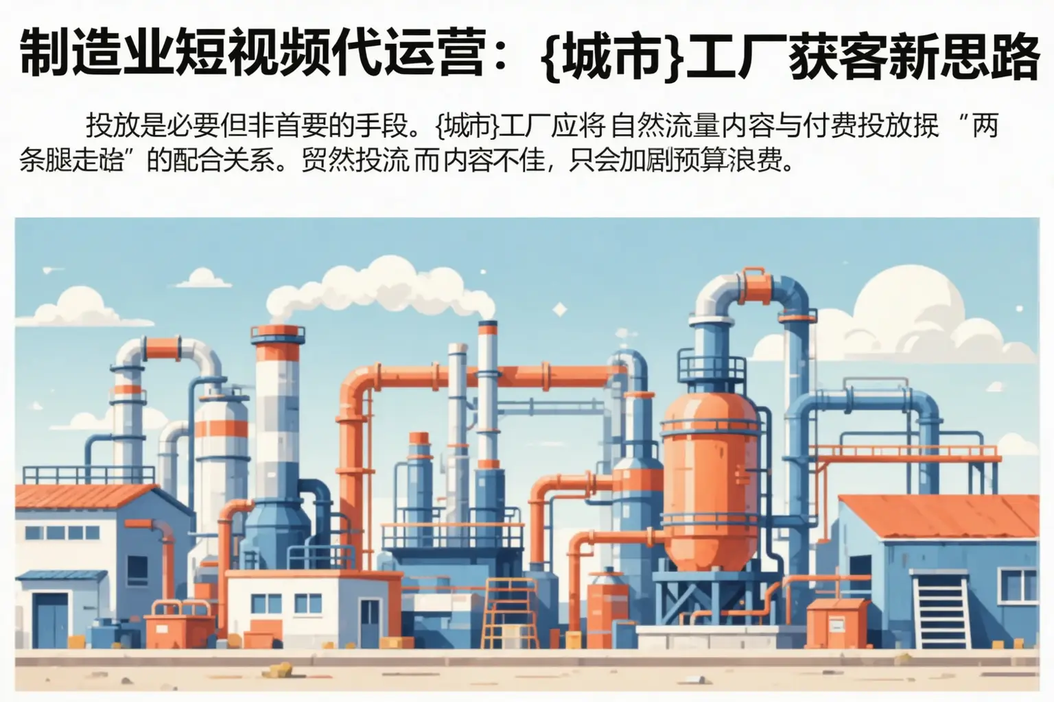 制造业短视频代运营：柳河工厂获客新思路